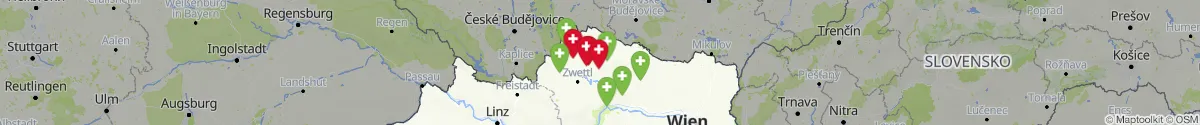 Map view for Pharmacies emergency services nearby Dobersberg (Waidhofen an der Thaya, Niederösterreich)